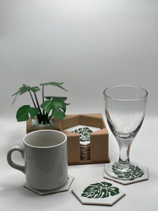 Range Dessous de Verres "Monstera"